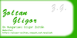 zoltan gligor business card