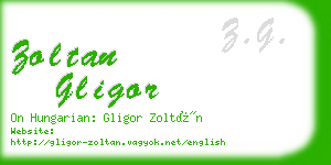 zoltan gligor business card